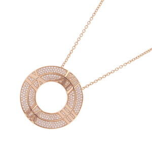 Tiffany & Co. Atlas X Closed Circle Diamond Necklace, 0.57ct Total, 18K Pink ...